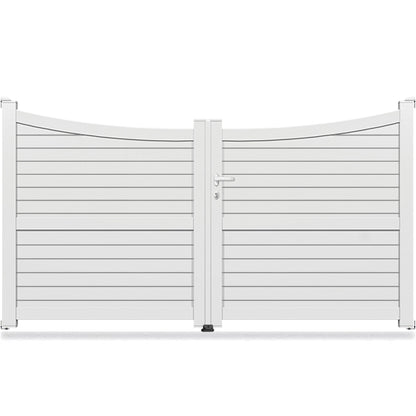 Portail aluminium incurvé - Irini