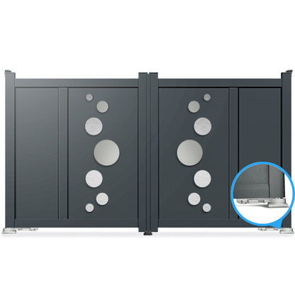 Portail aluminium motorisation intégrée - Attis