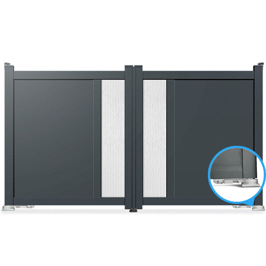 Portail aluminium motorisation intégrée - Virgile