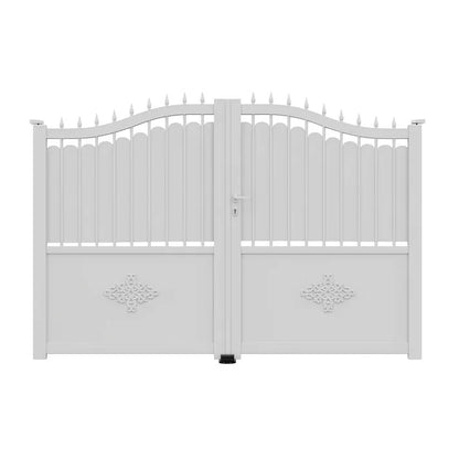 Portail battant plein en aluminium - Veki