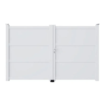 Portail coulissant plein en aluminium - Nemo