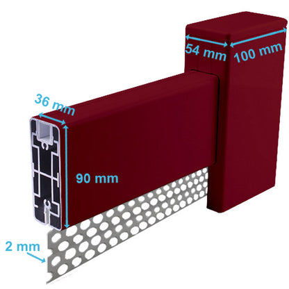 Portail aluminium coulissant - Daphné