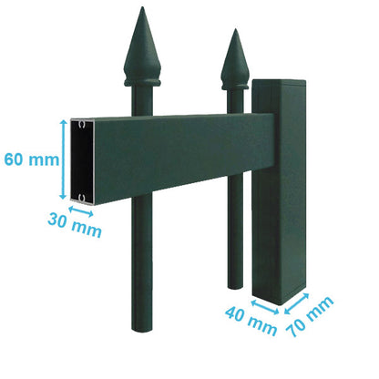 Portail aluminium coulissant - Eugénie
