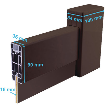 Portail aluminium battant design - Nérée