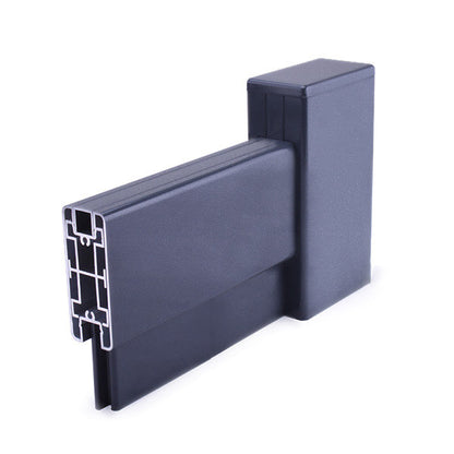 Portail aluminium coulissant semi-modern - Jordanus