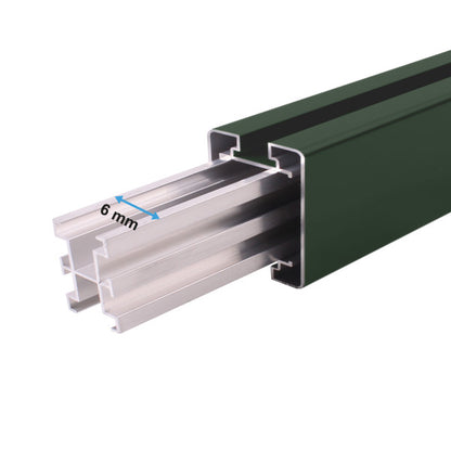 Portail aluminium coulissant - Eugénie