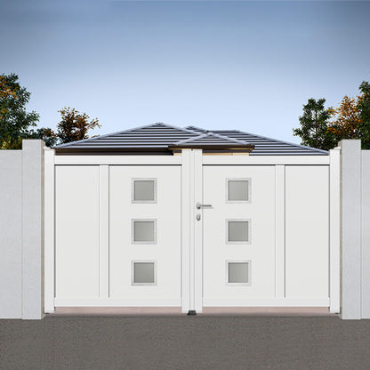 Portail aluminium battant design - Ouréa
