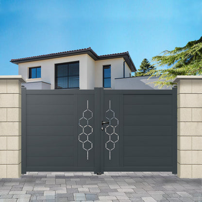 Portail aluminium droit - Dofida
