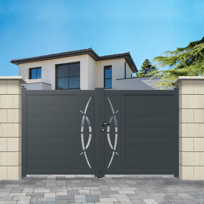 Portail aluminium droit - Epi