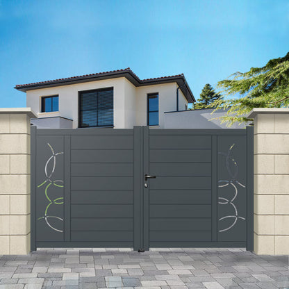 Portail aluminium droit - Isida