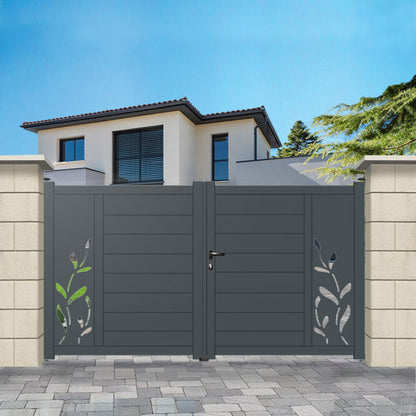 Portail aluminium droit - Isis