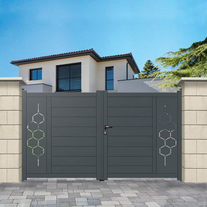 Portail aluminium droit - Kara