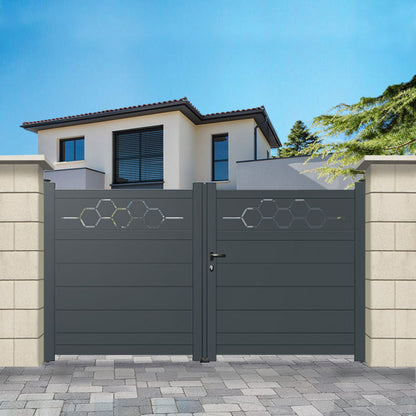 Portail aluminium droit - Kora