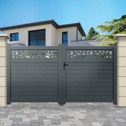 Portail aluminium droit - Kostas