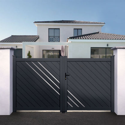 Portail aluminium droit - Kyros