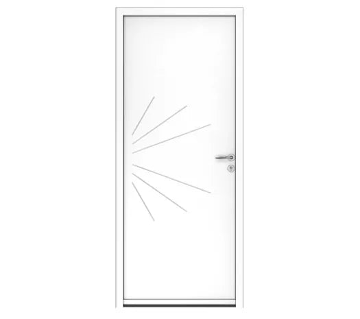 Porte d'entrée en acier - Reseau