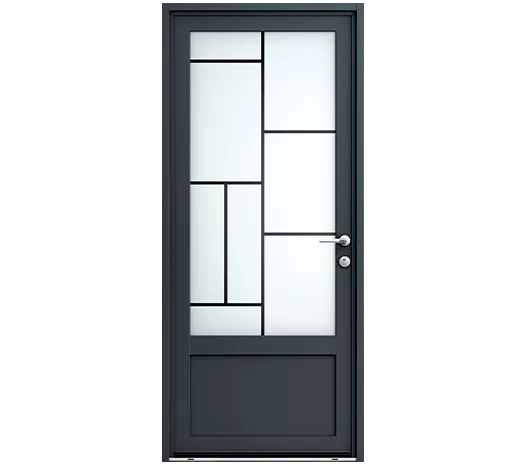 Porte d'entrée bois / aluminium - Elisia