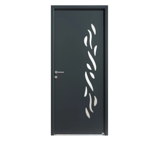 Porte d'entrée bois / aluminium - Elkium