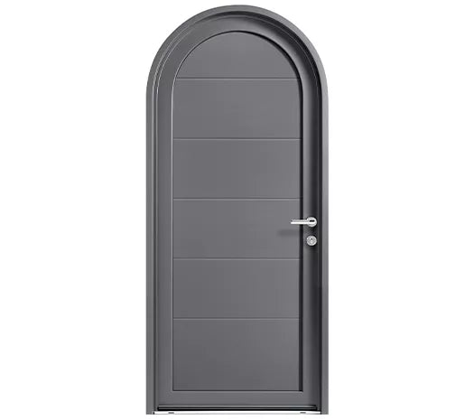 Porte d'entrée bois / aluminium - Florida Cintrée