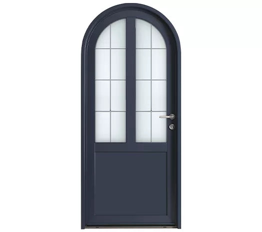 Porte d'entrée bois / aluminium - Liberté Cintrée