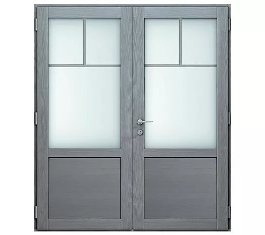 Porte d'entrée bois / aluminium - Liberté Double