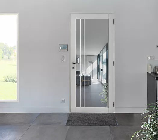 Porte d'entrée bois / aluminium - Mérion