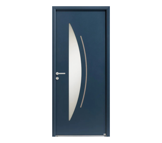 Porte d'entrée bois / aluminium - Metalys