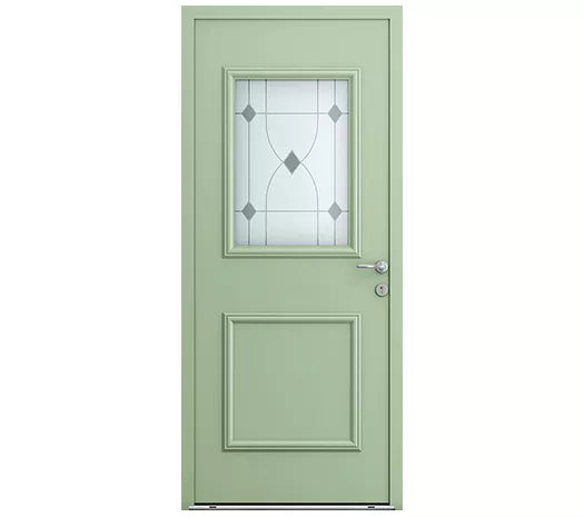 Porte d'entrée bois / aluminium - Plumeria