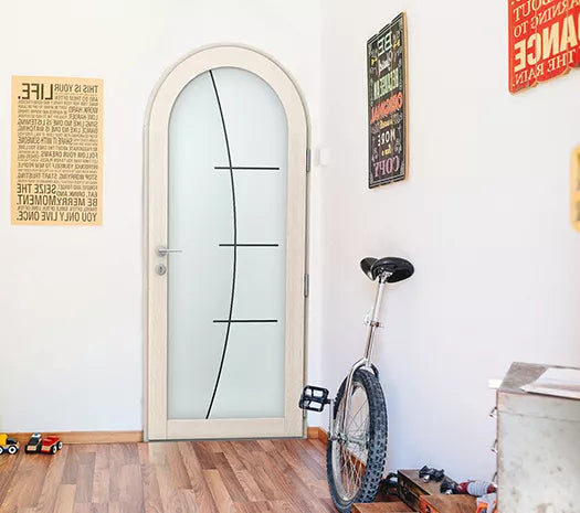 Porte d'entrée bois / aluminium - Tea Cintrée